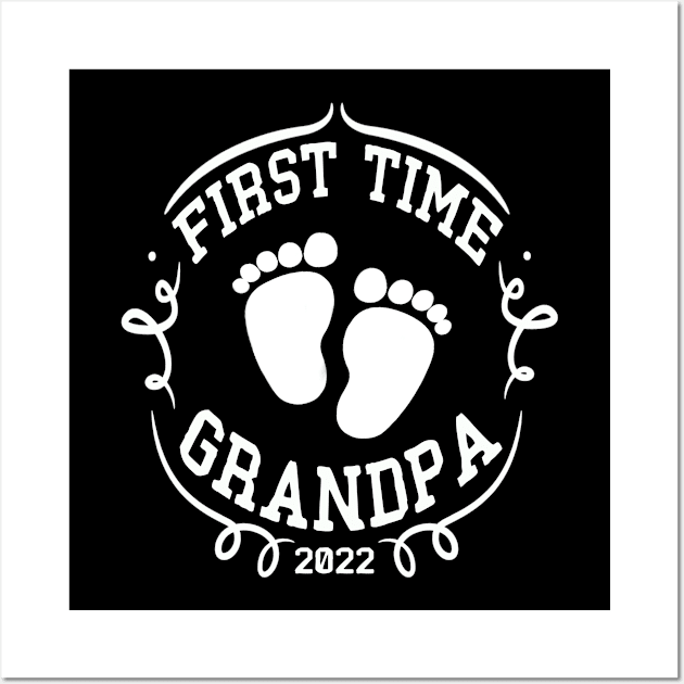 first time grandpa 2022 Wall Art by Leosit